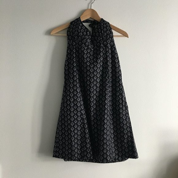 Athleta Printed‎ Pack Everywhere Halter Dress Womens Size 0 Pocket Black … - Picture 9 of 10